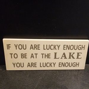 Lake sign